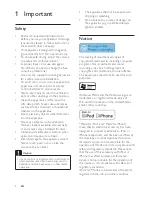 Предварительный просмотр 3 страницы Philips CEM3000 User Manual