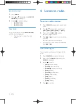 Предварительный просмотр 13 страницы Philips CEM5200/51 User Manual