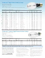 Preview for 2 page of Philips Ceramalux P-2220-E Specifications