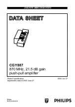 Philips CGY887 Datasheet предпросмотр