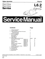 Предварительный просмотр 1 страницы Philips CHASSIS L6.2AA - SERVICE Service Manual