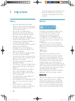 Preview for 3 page of Philips CID2780 User Manual