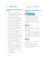 Предварительный просмотр 3 страницы Philips CID3292 User Manual