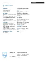 Preview for 3 page of Philips CID3692 Specifications