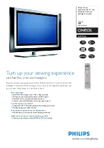 Philips Cineos 32PF9730/10 Brochure preview