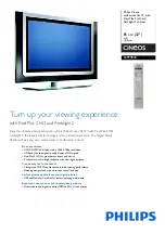 Philips Cineos 32PF9830/10 Specifications preview