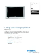 Philips Cineos 32PW9570 Brochure preview