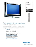 Philips Cineos 42PF9830 Brochure preview