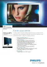 Preview for 1 page of Philips Cineos 52PFL9703D/10 Specifications