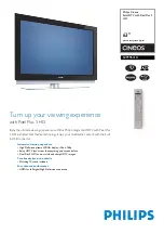 Philips Cineos 63PF9631D Specifications preview