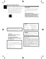 Preview for 4 page of Philips CL-DVD625/AHOLD Owner'S Manual