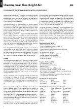 Preview for 4 page of Philips CLEAN LIGHT TUV PL-L Manual