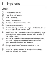 Предварительный просмотр 2 страницы Philips CLOCK/TIMER AJ1000 User Manual