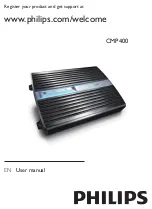 Philips CMP400 User Manual предпросмотр