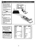 Предварительный просмотр 26 страницы Philips COLOR TV 25 INCH TABLE TP2576C Owner'S Manual