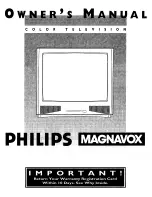 Предварительный просмотр 1 страницы Philips COLOR TV 27 INCH TABLE TS2754C Owner'S Manual