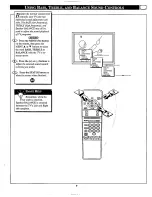 Предварительный просмотр 9 страницы Philips COLOR TV 32 INCH TABLE TP3267C Owner'S Manual