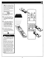 Предварительный просмотр 27 страницы Philips COLOR TV 32 INCH TABLE TS3254C Owner'S Manual