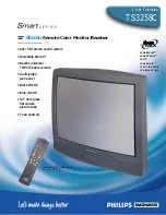 Philips COLOR TV 32 INCH TABLE TS3258C Brochure предпросмотр