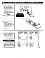 Предварительный просмотр 26 страницы Philips COLOR TV 36 INCH TABLE TS3654C Owner'S Manual