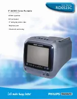 Philips COLOR TV 5 INCH RD0525C Brochure preview