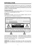 Preview for 2 page of Philips COLOR TV 5 INCH RD0525C Instruction Manual