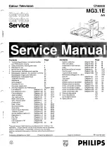 Предварительный просмотр 1 страницы Philips Colour Television Service Manual