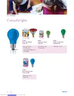 Preview for 1 page of Philips Colourful Lights Specifications