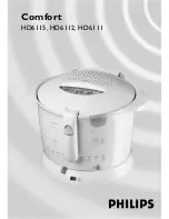 Philips Comfort HD6111 User Manual preview