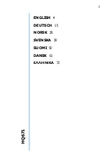 Preview for 1 page of Philips CoolSkin HQ 671 Manual