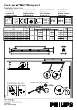 Philips CoreLine WT120C LED18S/840 PSU L600 Installation Instructions Manual предпросмотр