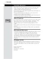 Preview for 6 page of Philips CPWUA001 Instructions For Use Manual