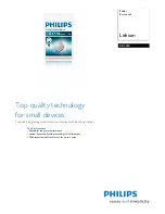 Philips CR1220 Brochure предпросмотр