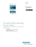 Philips CR123A Brochure предпросмотр