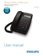 Preview for 1 page of Philips CRD150 User Manual