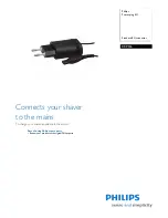 Предварительный просмотр 1 страницы Philips CRP136 Brochure