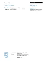 Предварительный просмотр 2 страницы Philips CRP302 Brochure