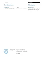 Предварительный просмотр 2 страницы Philips CRP324 Brochure