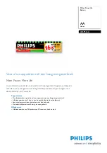 Philips CRP339 Specifications предпросмотр