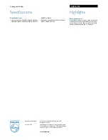 Предварительный просмотр 2 страницы Philips CRP357 Brochure