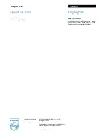 Предварительный просмотр 2 страницы Philips CRP382 Brochure