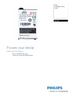 Предварительный просмотр 1 страницы Philips CRP392 Brochure