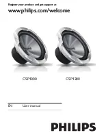 Philips CSP1000 User Manual preview