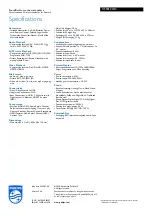 Preview for 3 page of Philips CSS-5123 Specifications