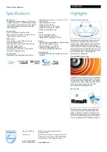 Preview for 2 page of Philips CSS2123 Specifications