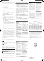 Предварительный просмотр 2 страницы Philips CSS2133B/F7 Instructions