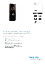 Philips CTM600BLU Specifications preview