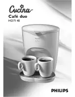 Philips Cucina Cafe duo HD7140 User Instructions предпросмотр