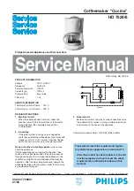 Preview for 1 page of Philips Cucina HD 7524/6 Service Manual