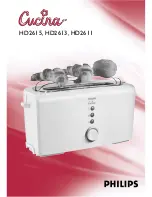 Предварительный просмотр 1 страницы Philips Cucina HD2611 Manual